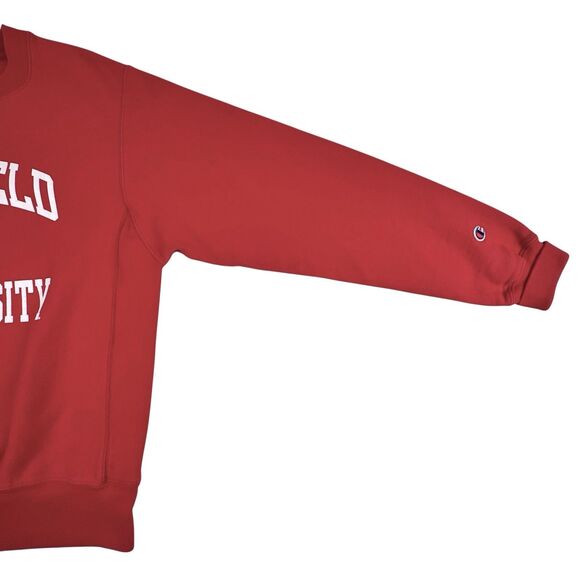 Fairfield University College Sweatshirt Sz S Red Crewneck Champion Reverse Weave - Picture 7 of 15